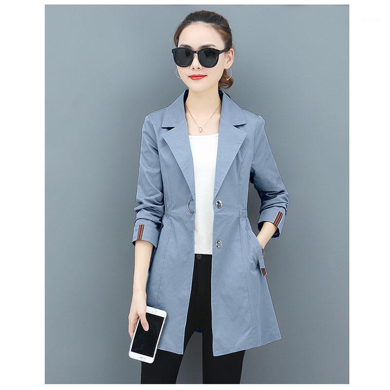 Women's Trench Coats Spring Autumn Windbreaker Mujer Fashion Elastic Waist Slim Fit Large Size Solid Color Suit Collar Foreign Wild Coat D26, Khaki
Women's Trench Coats Spring Autumn Windbreaker Mujer Fashion Elastic Waist Slim Fit Large Size Solid Color Suit Collar Foreign Wild Coat D26, Khaki