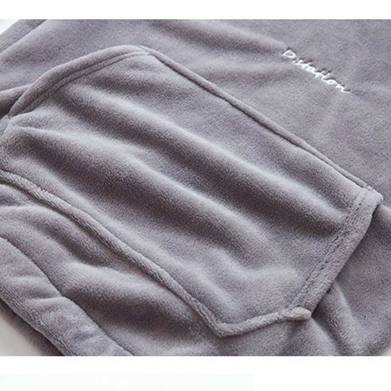 Warm Flannel Pajamas for Women Pyjama Sets Autumn Winter Pijamas Casual Homewear Suit Hooded Top Trousers Two Piece set 220329