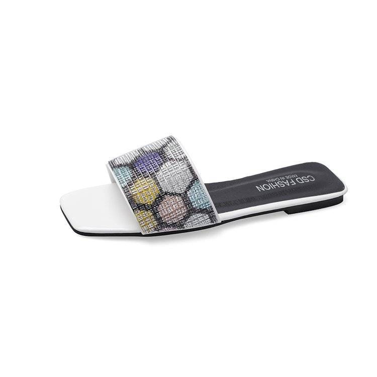 Summer New Slippers Fashion Lovely Beautiful Outdoor Flat Comfortable Non-Slip Personality Leisure Beach Sandals Factory Direct Sale