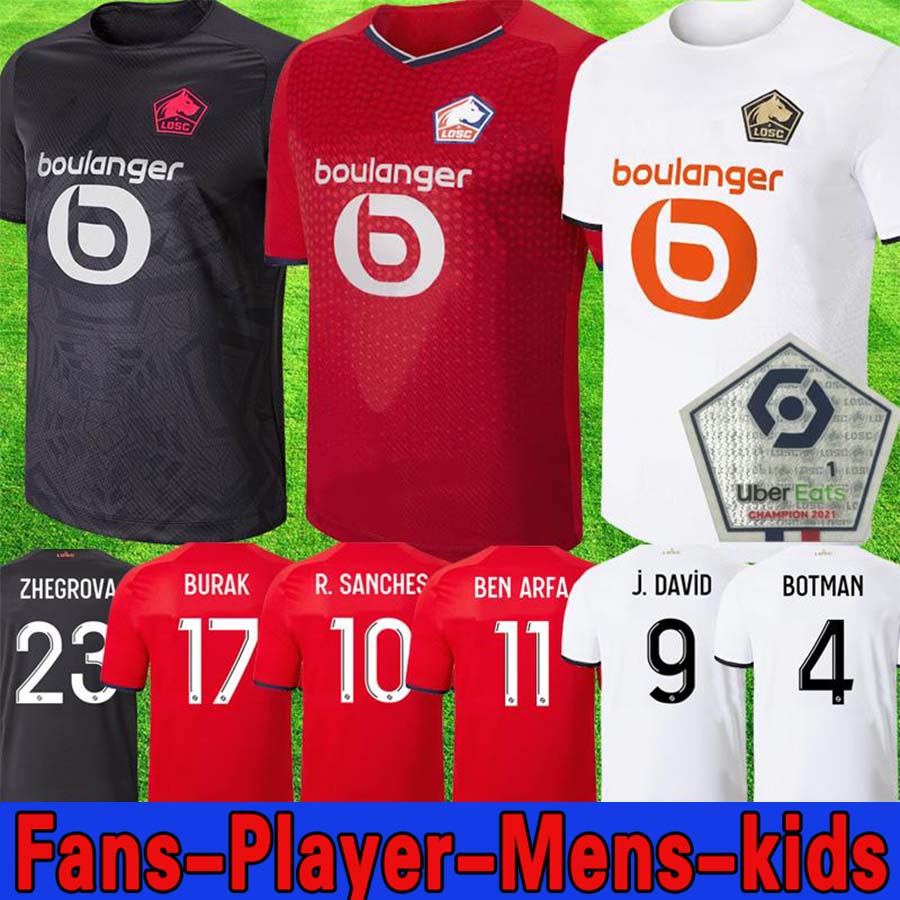 LOSC Lille 2021 2022 soccer jerseys BURAK DAVID FONTE BAMBA BEN ARFA football shirt 20 21 22 Lille Olympique R. SANCHES 10 maillot Adult Kids Kit ZHEGROVA, Home
LOSC Lille 2021 2022 soccer jerseys BURAK DAVID FONTE BAMBA BEN ARFA football shirt 20 21 22 Lille Olympique R. SANCHES 10 maillot Adult Kids Kit ZHEGROVA, Home