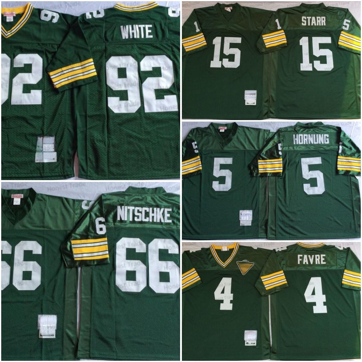 Retro 92 Reggie White 4 Brett Favre 15 Bart Starr Paul Hornung Football Vintage Green White Stitched Men Jersey Throwback
Retro 92 Reggie White 4 Brett Favre 15 Bart Starr Paul Hornung Football Vintage Green White Stitched Men Jersey Throwback