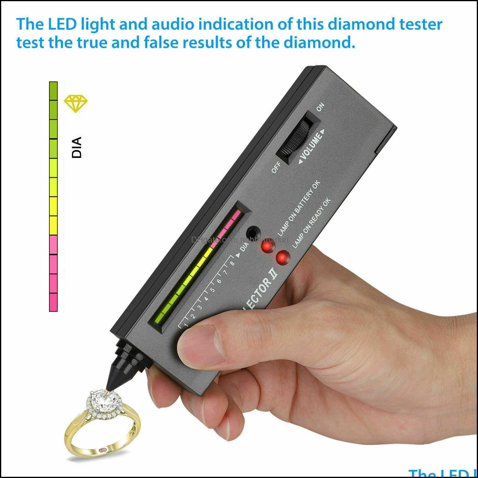 Testers Measurements Jewelry Tools Equipment Portable High Accuracy Professional Diamond Tester Gemstone Selector Ll Jeweler Tool