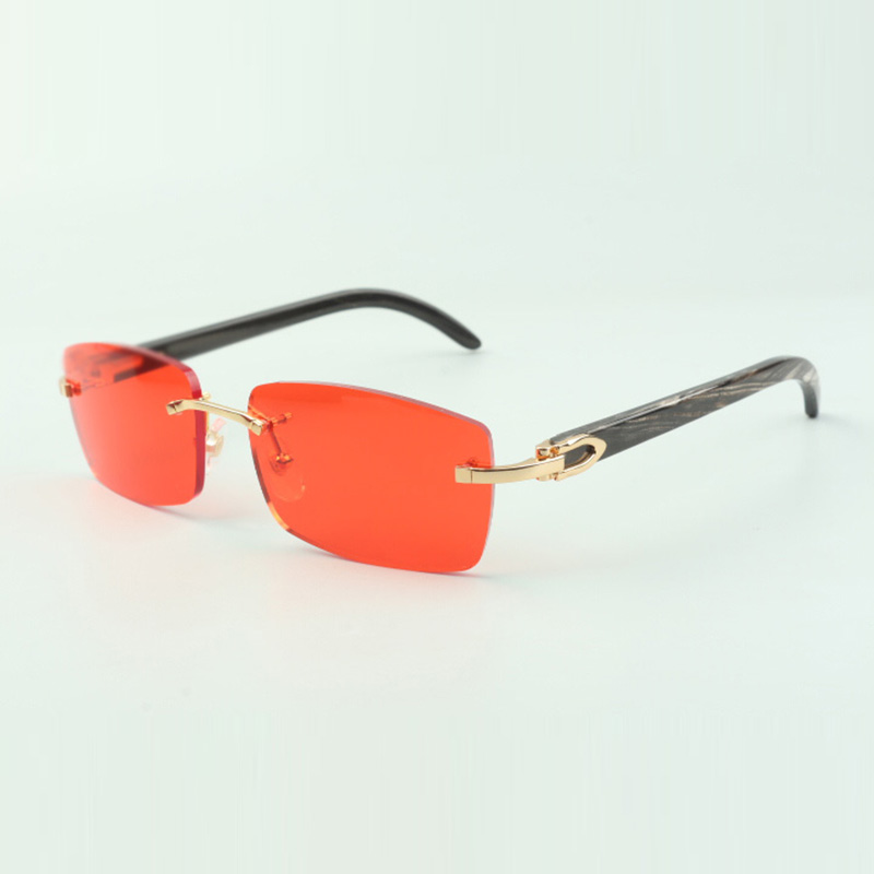 Plain Buffs sunglasses 3524012 with black textured buffalo horn legs and 56mm lenses
