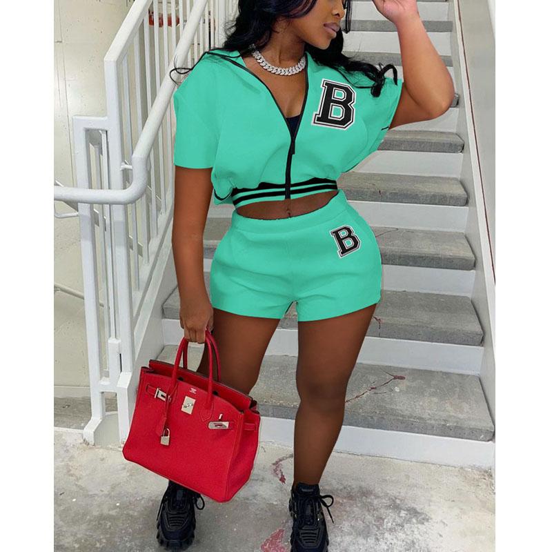Women's Tracksuits Spring Summer Sexy Two-Piece Set Women Letter Print Crop Top+Shorts Sets Lounge Sports Club Outfits Streetwear Wholesale, White
Women's Tracksuits Spring Summer Sexy Two-Piece Set Women Letter Print Crop Top+Shorts Sets Lounge Sports Club Outfits Streetwear Wholesale, White