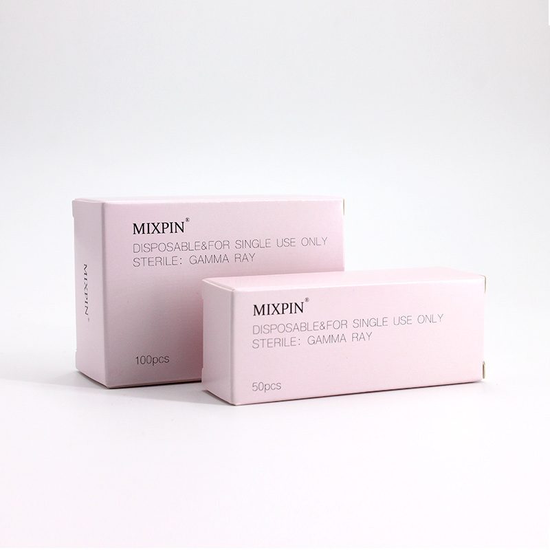 100 Pcs 4 Raws R3 Round needles Details about 3D Permanent Makeup Eyebrow Tattoo Needles Microblading 4 x 3 Pins Blades 220316