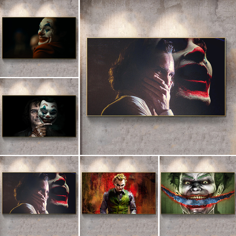 Modern Movie Art Posters and Prints Wall Art Canvas Painting Crying Clown Pictures for Living Room Joker Cuadros Home Decor
Modern Movie Art Posters and Prints Wall Art Canvas Painting Crying Clown Pictures for Living Room Joker Cuadros Home Decor