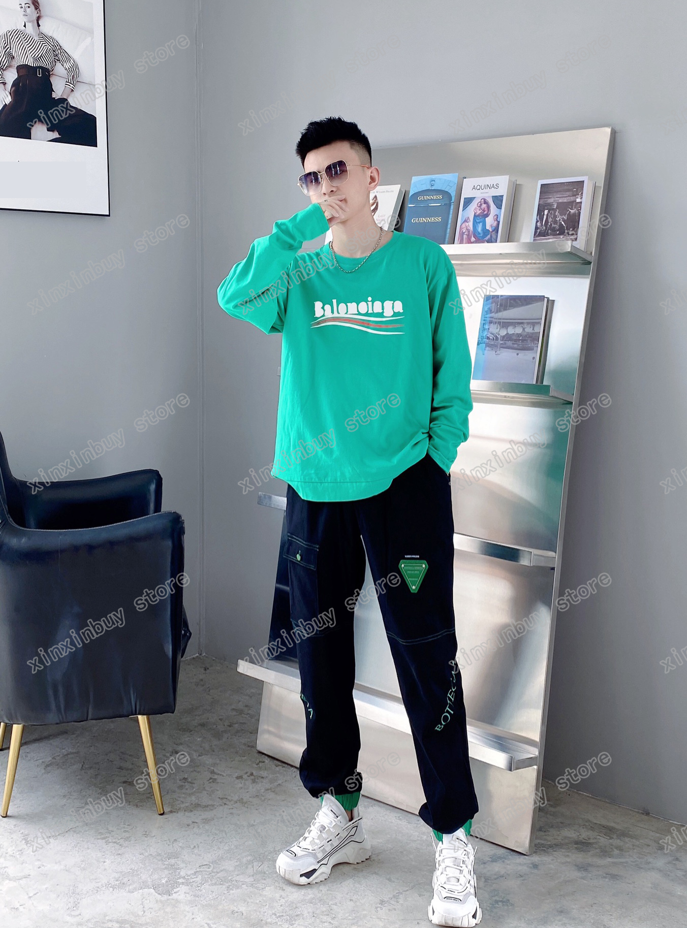 xinxinbuy Men Designers t shirts tee long sleeve Paris sea wave print sleeve Panelled set Crew Neck Streetwear blue M-2XL, T-shirt
xinxinbuy Men Designers t shirts tee long sleeve Paris sea wave print sleeve Panelled set Crew Neck Streetwear blue M-2XL, T-shirt