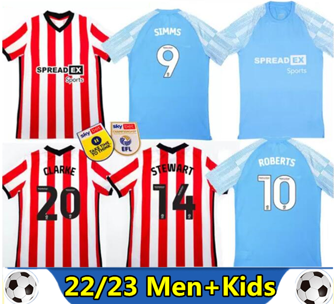 22 23 SUNDERLAND Soccer Jerseys STEWART SIMMS ROBERTS 2022 2023 CLARKE DAJAKU EMBLETON EVANS O'NIEN Football Shirt PRITCHARD Mens Jersey Kids Kit, Red
22 23 SUNDERLAND Soccer Jerseys STEWART SIMMS ROBERTS 2022 2023 CLARKE DAJAKU EMBLETON EVANS O'NIEN Football Shirt PRITCHARD Mens Jersey Kids Kit, Red