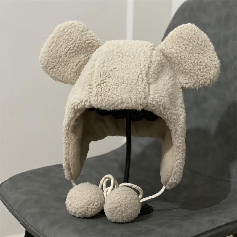 Berets Lamb Plush Cashmere Bomber Hats For Women Cute Fluffy Hat With Ears Autumn Winter Pullover Earmuffs Warm Cap BandageBerets, White
Berets Lamb Plush Cashmere Bomber Hats For Women Cute Fluffy Hat With Ears Autumn Winter Pullover Earmuffs Warm Cap BandageBerets, White