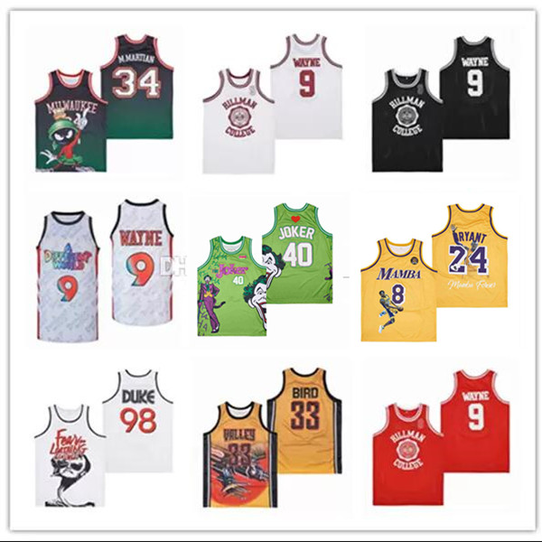 Man Movie Basketball 9 Dwayne Wayne A Different World Hillman 33 BIRD VALLEY ALTERNATE 34 MARVIN THE MARTIAN FADE 98 Duke FEAR AND LOATHING JOKER Legend Mamba Jersey, As pic
Man Movie Basketball 9 Dwayne Wayne A Different World Hillman 33 BIRD VALLEY ALTERNATE 34 MARVIN THE MARTIAN FADE 98 Duke FEAR AND LOATHING JOKER Legend Mamba Jersey, As pic