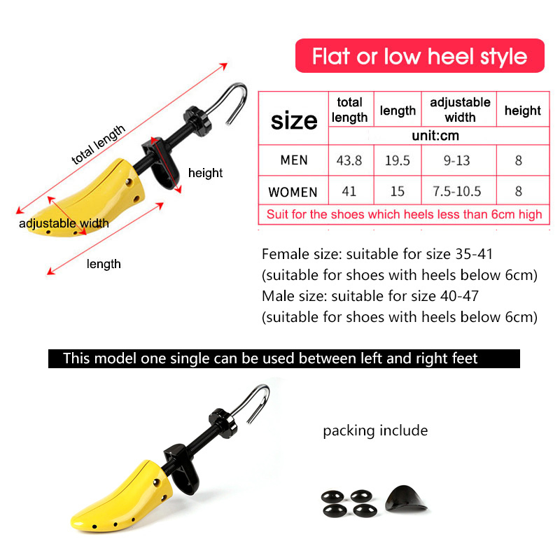 Adjustable Shoes Stretcher Expander Shoe Tree Plastic For Flats Pumps Boots 220610