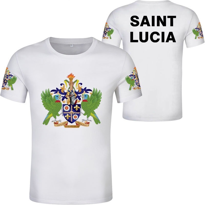 SAINT LUCIA T Shirt Name Number Lca T-shirt Text Po 0 Clothing Print Diy Free Custom Made Not Fade Not Cracked Tshirt 220609