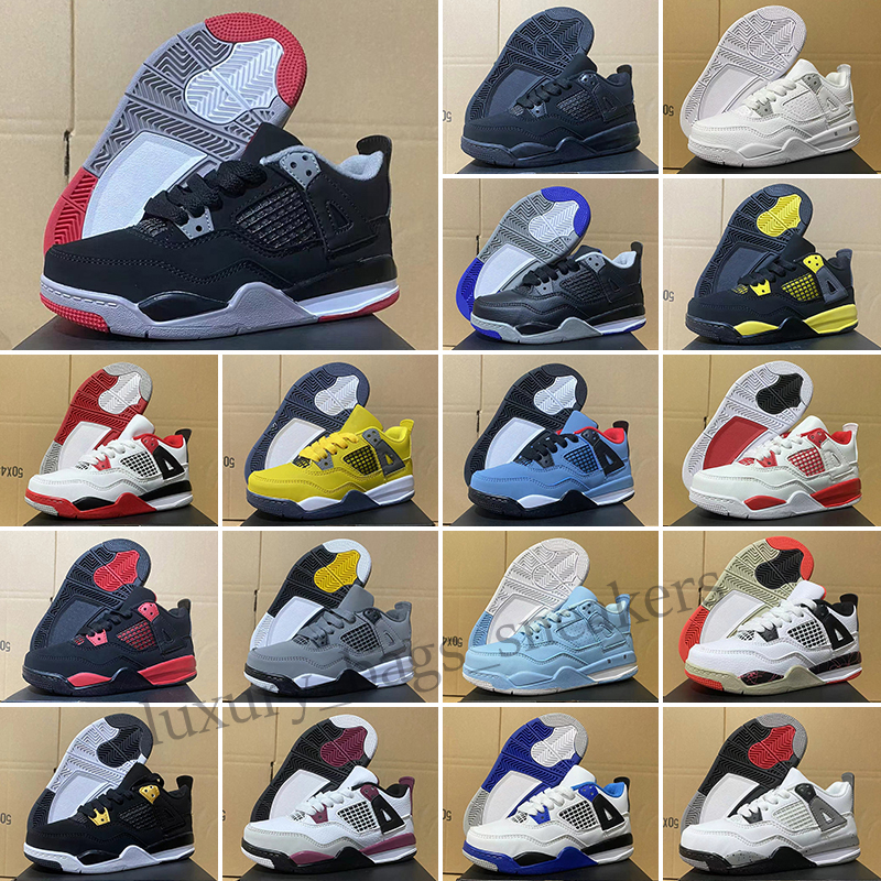 Top Quality Jumpm child 4 4s Basketball Shoes Raptors Bred Tattoo 3s Tinker Black Cement Big Kids Youth Boys Sport Children Sneakers, Color 17
Top Quality Jumpm child 4 4s Basketball Shoes Raptors Bred Tattoo 3s Tinker Black Cement Big Kids Youth Boys Sport Children Sneakers, Color 17