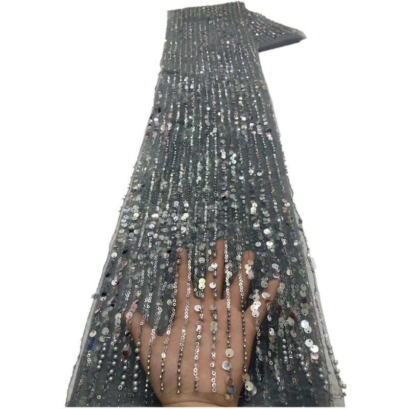Latest African Sequins Lace Fabric 2021 High Quality Handmade Beaded Nigerian Laces Fabrics For Wedding Dress Sewing
Latest African Sequins Lace Fabric 2021 High Quality Handmade Beaded Nigerian Laces Fabrics For Wedding Dress Sewing