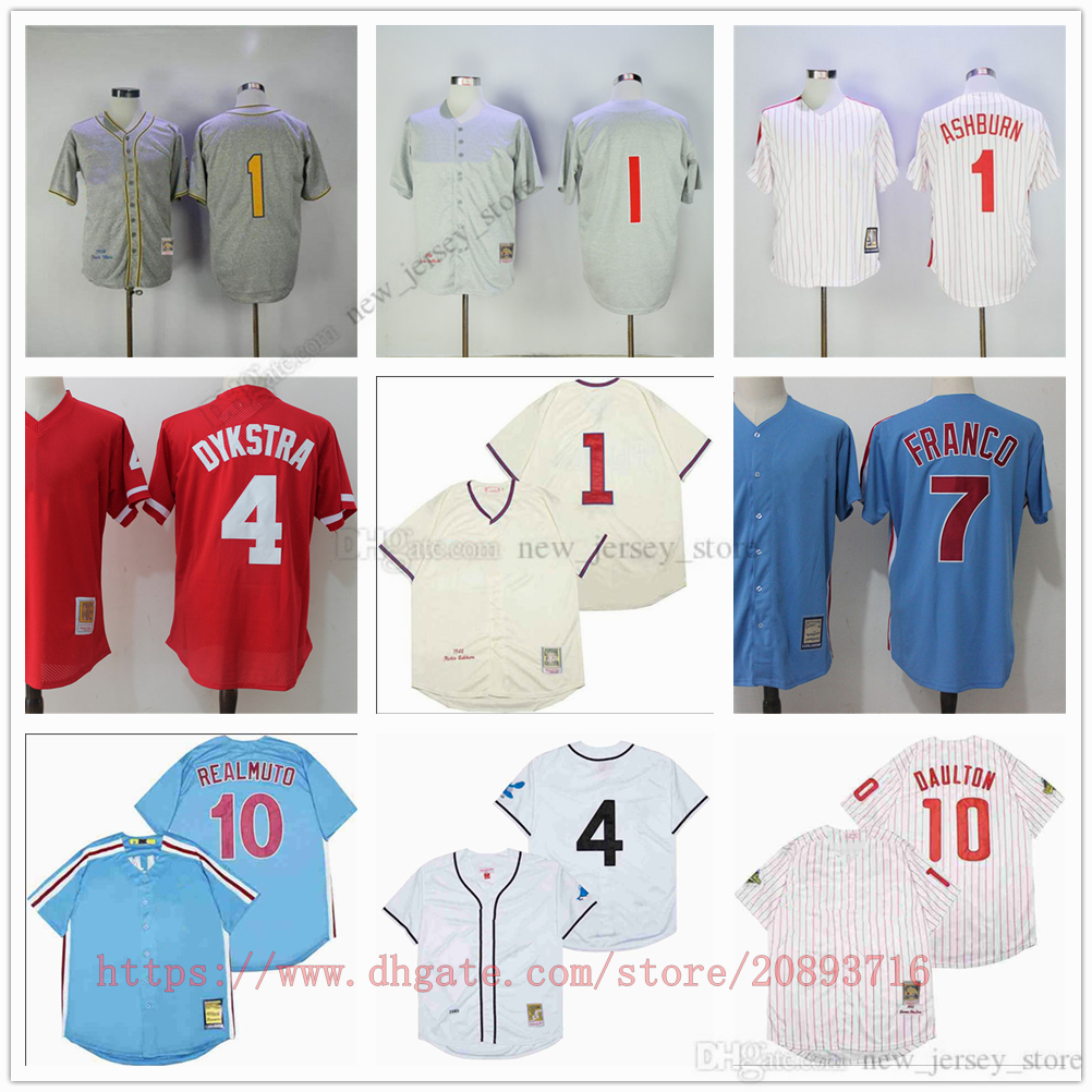 Movie College MitchellNess Baseball Wears Jerseys Stitched 1 RichieAshburn 4 ScottKingery 10 DarrenDaulton #7 #17 All Stitched Breathable Sport High Quality, As picture (with team logo)
Movie College MitchellNess Baseball Wears Jerseys Stitched 1 RichieAshburn 4 ScottKingery 10 DarrenDaulton #7 #17 All Stitched Breathable Sport High Quality, As picture (with team logo)