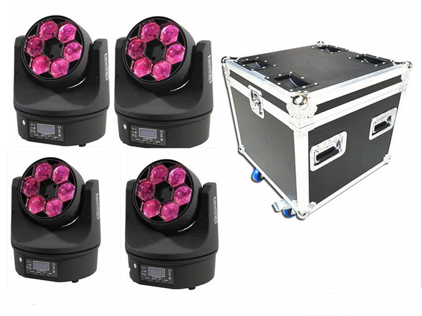 4pcs and flightcase 6X15w RGBW 4IN1 Led Bee Eyes Beam Moving Head Light DMX Stage Light dimmer 10/15 channels
4pcs and flightcase 6X15w RGBW 4IN1 Led Bee Eyes Beam Moving Head Light DMX Stage Light dimmer 10/15 channels