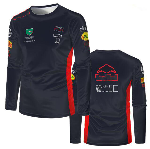 F1 Formula One T-shirt summer long-sleeved shirt with the same custom