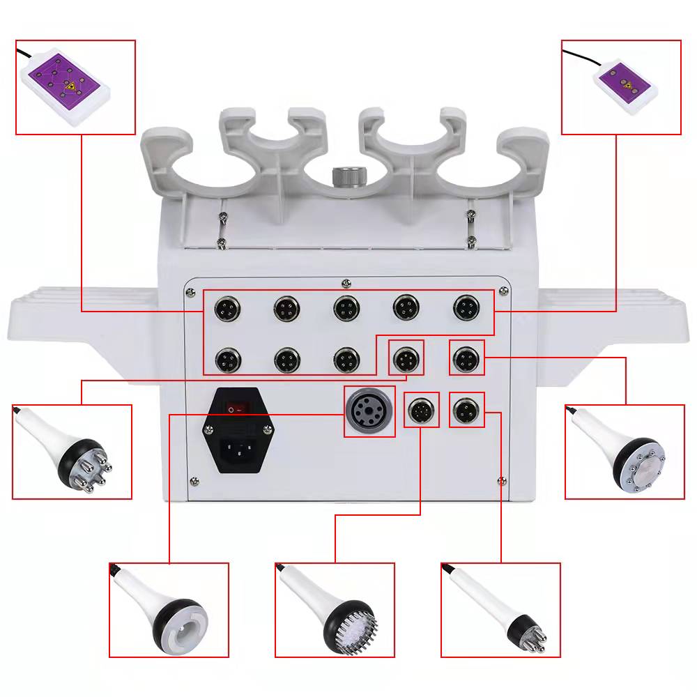 RF 80k Laser Lipo Cavitation Slimming Machine Face Massager 6 In 1 EMS Radio Frequency Skin Tightening Red Light Therapy Full Body