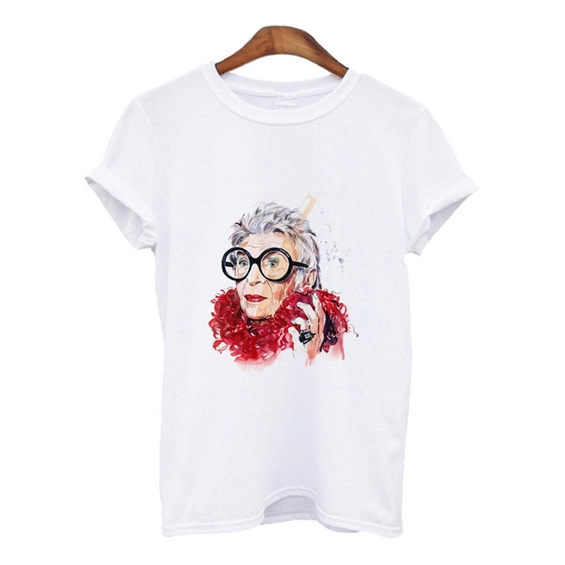 Harajuku Gothic Female Tshirt iris apfel illustration Print Short Sleeve Tops Tees 220628, 24130
Harajuku Gothic Female Tshirt iris apfel illustration Print Short Sleeve Tops Tees 220628, 24130