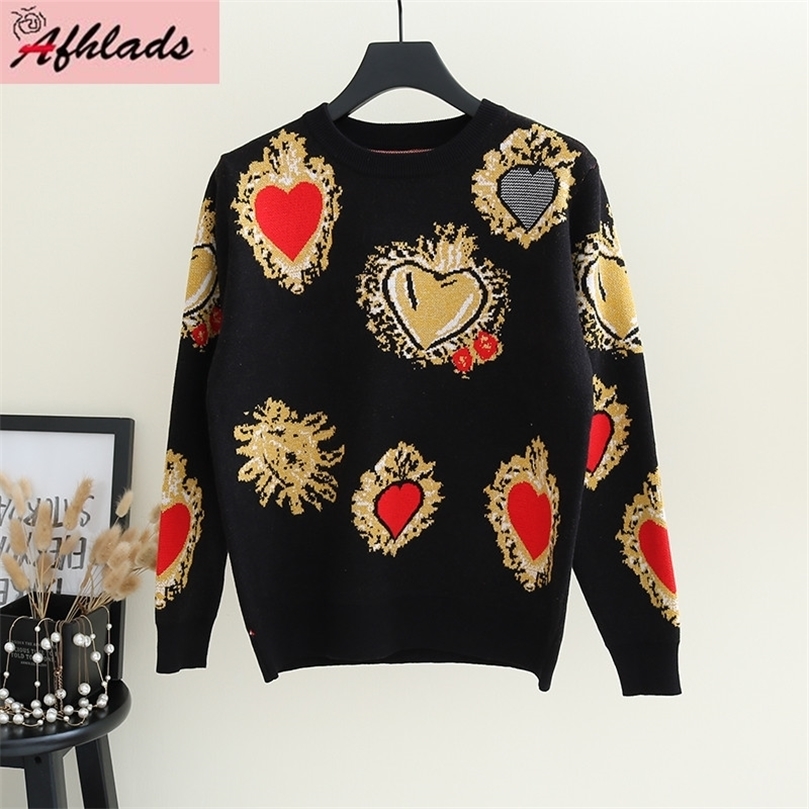 Knitwear Spring And Autumn Women Korean Vintage Fashion Long-Sleeved Round Neck Jacquard Pullover Bottoming Sweater Top 220407, Black
Knitwear Spring And Autumn Women Korean Vintage Fashion Long-Sleeved Round Neck Jacquard Pullover Bottoming Sweater Top 220407, Black