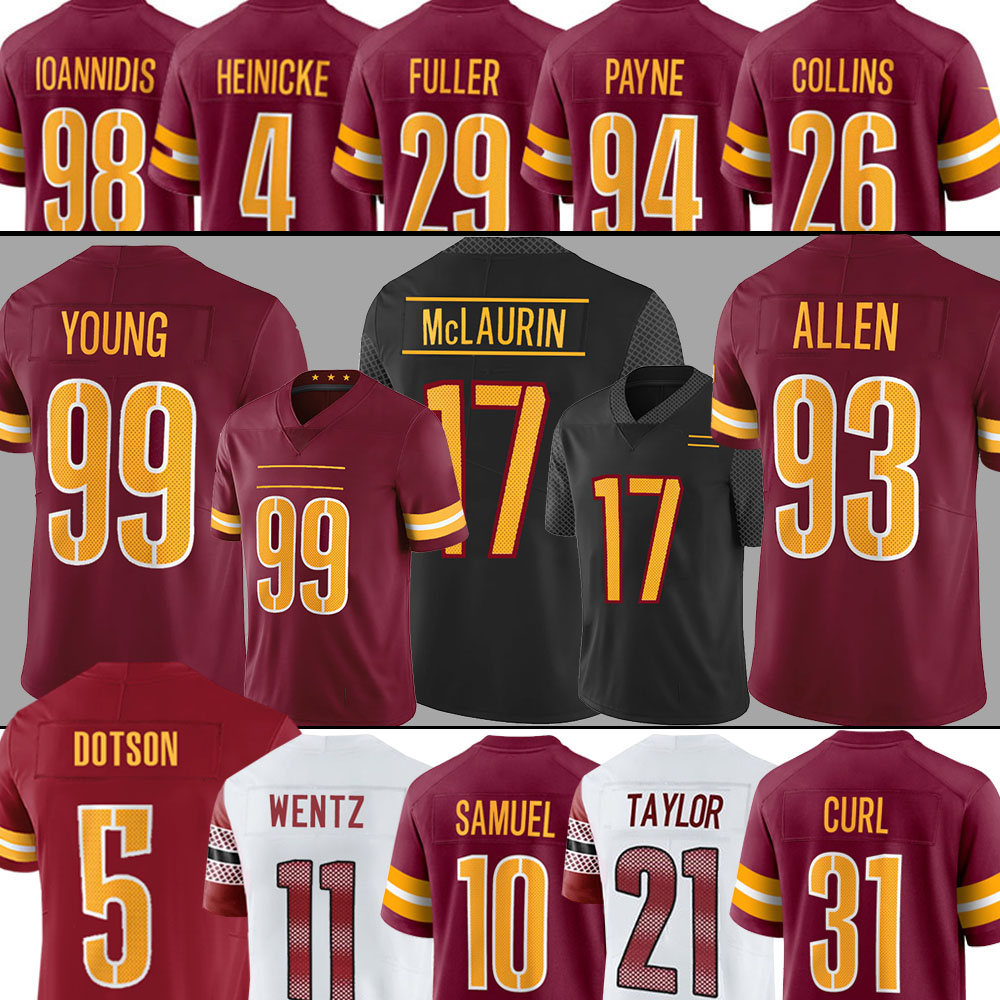 5 Jahan Dotson 99 Chase Young Terry McLaurin Football Jerseys Sean Taylor Heinicke Kamren Curl Montez Sweat Kendall Fuller Ryan Fitzpatrick Ioannidis Carson Wentz, Men(de zhou r)
5 Jahan Dotson 99 Chase Young Terry McLaurin Football Jerseys Sean Taylor Heinicke Kamren Curl Montez Sweat Kendall Fuller Ryan Fitzpatrick Ioannidis Carson Wentz, Men(de zhou r)