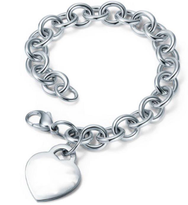 Luxury Designer Men Women Bracelet Identification Tag Heart TF S925 Logo Sterling Silver
Luxury Designer Men Women Bracelet Identification Tag Heart TF S925 Logo Sterling Silver