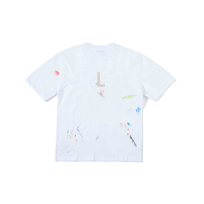 Unisex Golden Splatter Pattern T Shirts with Hand Painted Design Contemporary Skatewear for Everyday Wear Tee For Men Women 23ss