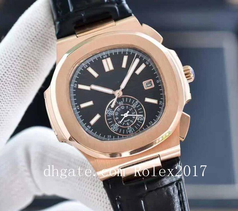 16 Style Topselling High Quality Watches 40.5mm Nautilus 5980/1R-001 18k Rose Gold Rubber Bands Asia Mechanical Automatic Mens Watch Men's Wristwatches
16 Style Topselling High Quality Watches 40.5mm Nautilus 5980/1R-001 18k Rose Gold Rubber Bands Asia Mechanical Automatic Mens Watch Men's Wristwatches