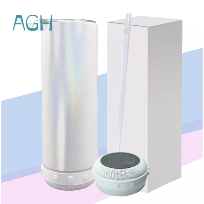 US warehouse 20 oz Sublimation Glitter Speaker Tumbler Rainbow Color Straight Stainless Steel Bluetooth Water Bottle Outdoor Portable cup B6, Bluetooth tumblers 
US warehouse 20 oz Sublimation Glitter Speaker Tumbler Rainbow Color Straight Stainless Steel Bluetooth Water Bottle Outdoor Portable cup B6, Bluetooth tumblers