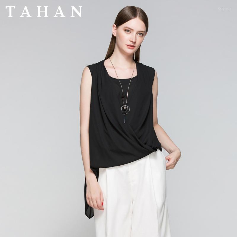 Women's Blouses & Shirts TAHAN/Taihe Sleeveless Lotus Leaf Summer Elegant Short Front And Back Elder Female Asymmetrical Fashion Show Should, Black
Women's Blouses & Shirts TAHAN/Taihe Sleeveless Lotus Leaf Summer Elegant Short Front And Back Elder Female Asymmetrical Fashion Show Should, Black