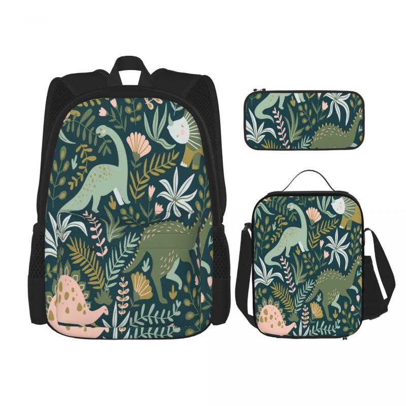 Backpack 3pcs/set Green Plants And Dinosaurs Backpacks School Bags For Boys Girls Students Travel Bag Casual Mochila, Black 5
Backpack 3pcs/set Green Plants And Dinosaurs Backpacks School Bags For Boys Girls Students Travel Bag Casual Mochila, Black 5