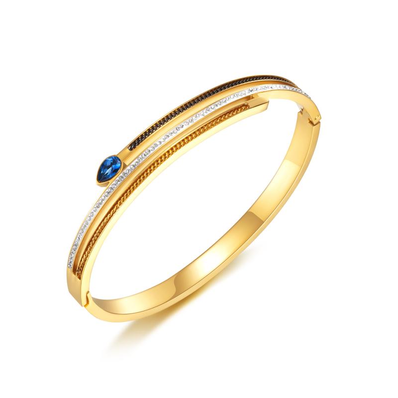 Bangle European And American Fashion Micro Inlaid Zircon Bracelet Female Personality Easy To Match Stainless Steel BraceletBangle
Bangle European And American Fashion Micro Inlaid Zircon Bracelet Female Personality Easy To Match Stainless Steel BraceletBangle