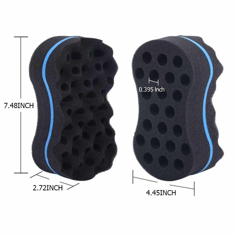 Hair Brush Magic Barber Twist Curl Sponge Dreads Locking Afro Coil Comb Tornado Care Tool4pcs 220718