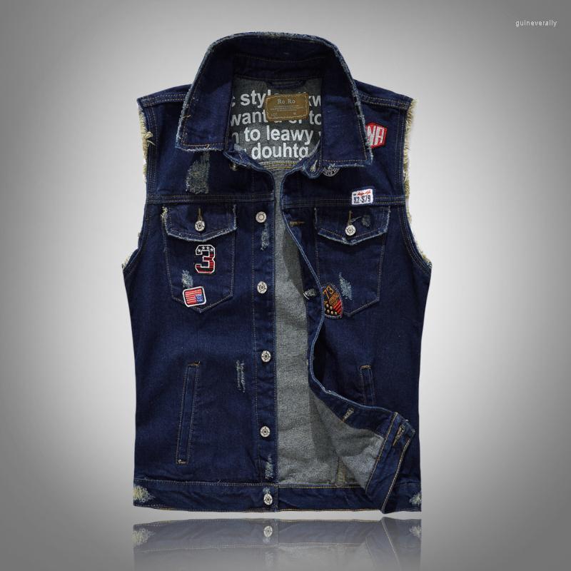 Men's Vests Casual Vest For Men Punk Motorcycle Denim Sleeveless Jacket Waistcoat Visual Kei Vintage Appliques Icons Young Streetwear Guin22, Blue
Men's Vests Casual Vest For Men Punk Motorcycle Denim Sleeveless Jacket Waistcoat Visual Kei Vintage Appliques Icons Young Streetwear Guin22, Blue