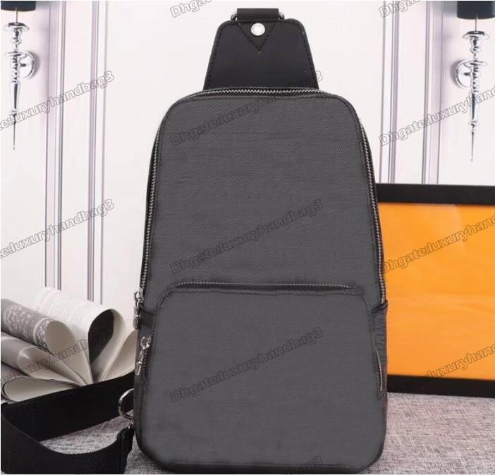 Mens Avenue Sling Bag In Damier Graphite Coated Canvas Grey Leather Brown Monograms Luxurys Designer Crossbody Handle Bag for Men
Mens Avenue Sling Bag In Damier Graphite Coated Canvas Grey Leather Brown Monograms Luxurys Designer Crossbody Handle Bag for Men