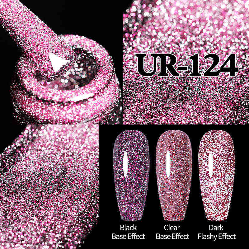 NXY Nail Gel 7 5ml Dark Red Polish Semi Permanent Reflective Glitter Sequins Sparkling Soak Off Uv Led Varnish 0328