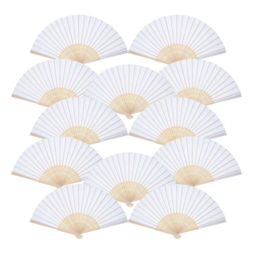 12 Pack Hand Held Fans Party Favor White Paper fan Bamboo Folding Fans Handheld Folded for Church Wedding Gift244h
12 Pack Hand Held Fans Party Favor White Paper fan Bamboo Folding Fans Handheld Folded for Church Wedding Gift244h