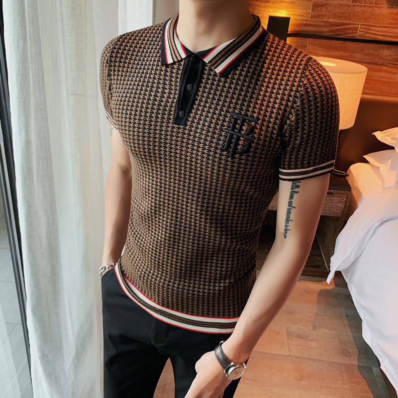 High Quality Knitted Polo Shirt Men Fashion New Summer Short Sleeve Mens Polo Shirt Turn Down Collar Slim Fit Polo Homme, Gray
High Quality Knitted Polo Shirt Men Fashion New Summer Short Sleeve Mens Polo Shirt Turn Down Collar Slim Fit Polo Homme, Gray