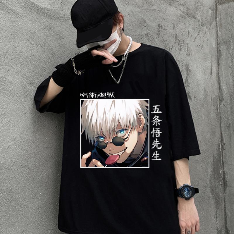 Men's T-Shirts Japanese Anime Jujutsu Kaisen Gojo Satoru Cotton Blend Summer Top Casual Man Woman Tee Shirt Harajuku Streetwear Tshirt, Black1
Men's T-Shirts Japanese Anime Jujutsu Kaisen Gojo Satoru Cotton Blend Summer Top Casual Man Woman Tee Shirt Harajuku Streetwear Tshirt, Black1
