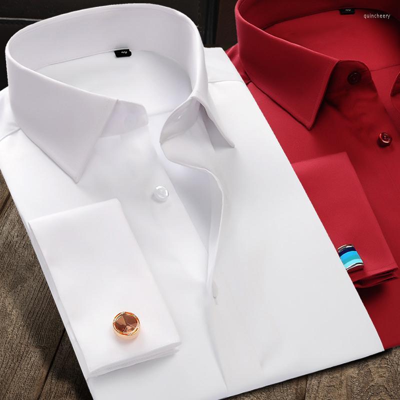 Men's Dress Shirts Luxury Mercerized Cotton French Cuff Button Long Sleeve Men Tuxedo Wedding Shirt High Quality With CufflinksMen's Quin22, Dark green
Men's Dress Shirts Luxury Mercerized Cotton French Cuff Button Long Sleeve Men Tuxedo Wedding Shirt High Quality With CufflinksMen's Quin22, Dark green