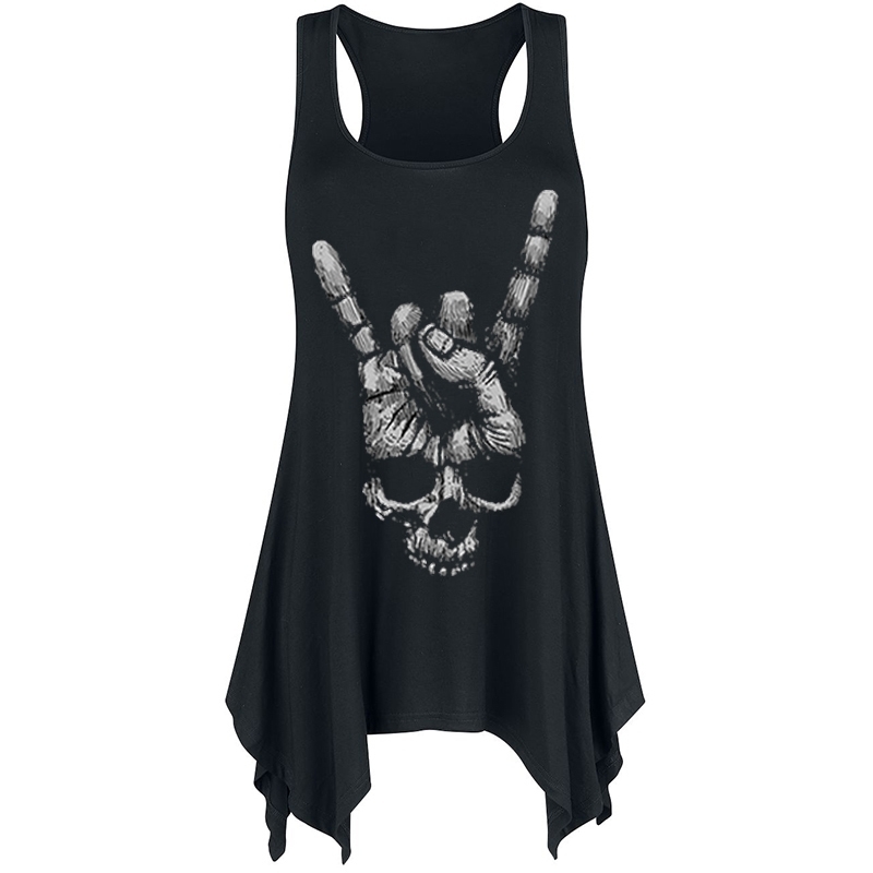 Summer Tank Tops Women 3D Vest Harajuku Skull Print Camisole Sexy Fashion Punk Rock Girl Tshirt Casual Lady Top WS9324V Y200422, Black
Summer Tank Tops Women 3D Vest Harajuku Skull Print Camisole Sexy Fashion Punk Rock Girl Tshirt Casual Lady Top WS9324V Y200422, Black