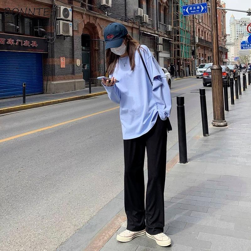 Women' Pants & Capris Women Casual Fashion Straight High Waist Office Lady Full Length Wide Leg Loose Female Black Mom Trousers Oversize St, Black ankle-length
Women' Pants & Capris Women Casual Fashion Straight High Waist Office Lady Full Length Wide Leg Loose Female Black Mom Trousers Oversize St, Black ankle-length
