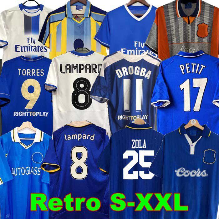 

CFC 2011 Retro Soccer Jersey Lampard Torres Drogba 11 12 13 Final 94 95 96 97 98 99 Football Shirts Camiseta WISE 03 05 06 07 08 COLE ZOLA Vialli 07 08 01 03 HUGHES GULLIT, 05/06 home ucl