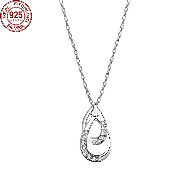 S925 Silver Double Ring Zircon Necklace Female Korean Fashion Simple Style Coll
S925 Silver Double Ring Zircon Necklace Female Korean Fashion Simple Style Coll