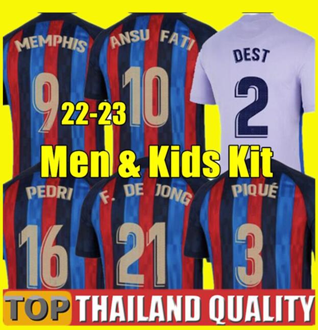 Camisetas de football MEMPHIS PEDRI ADAMA AUBA BARCELONA soccer jerseys FERRAN 21 22 23 ANSU FATI 2021 2022 2023 GAVI F. JONG DEST kit shirt Men Kids sets uniform, 22/23 home + patch - men
Camisetas de football MEMPHIS PEDRI ADAMA AUBA BARCELONA soccer jerseys FERRAN 21 22 23 ANSU FATI 2021 2022 2023 GAVI F. JONG DEST kit shirt Men Kids sets uniform, 22/23 home + patch - men