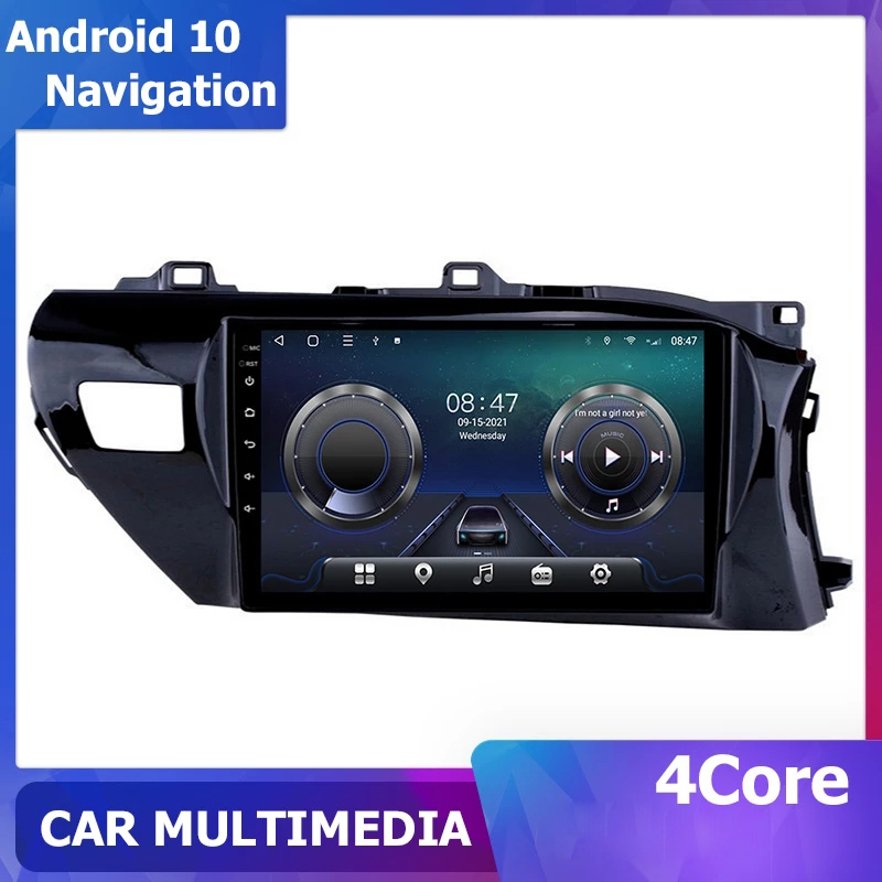 10 Inch Android Car Multimedia Video for Toyota HILUX 2016-2018 RHD Radio 2018-2019 GPS Bluetooth HDMI Stereo
10 Inch Android Car Multimedia Video for Toyota HILUX 2016-2018 RHD Radio 2018-2019 GPS Bluetooth HDMI Stereo