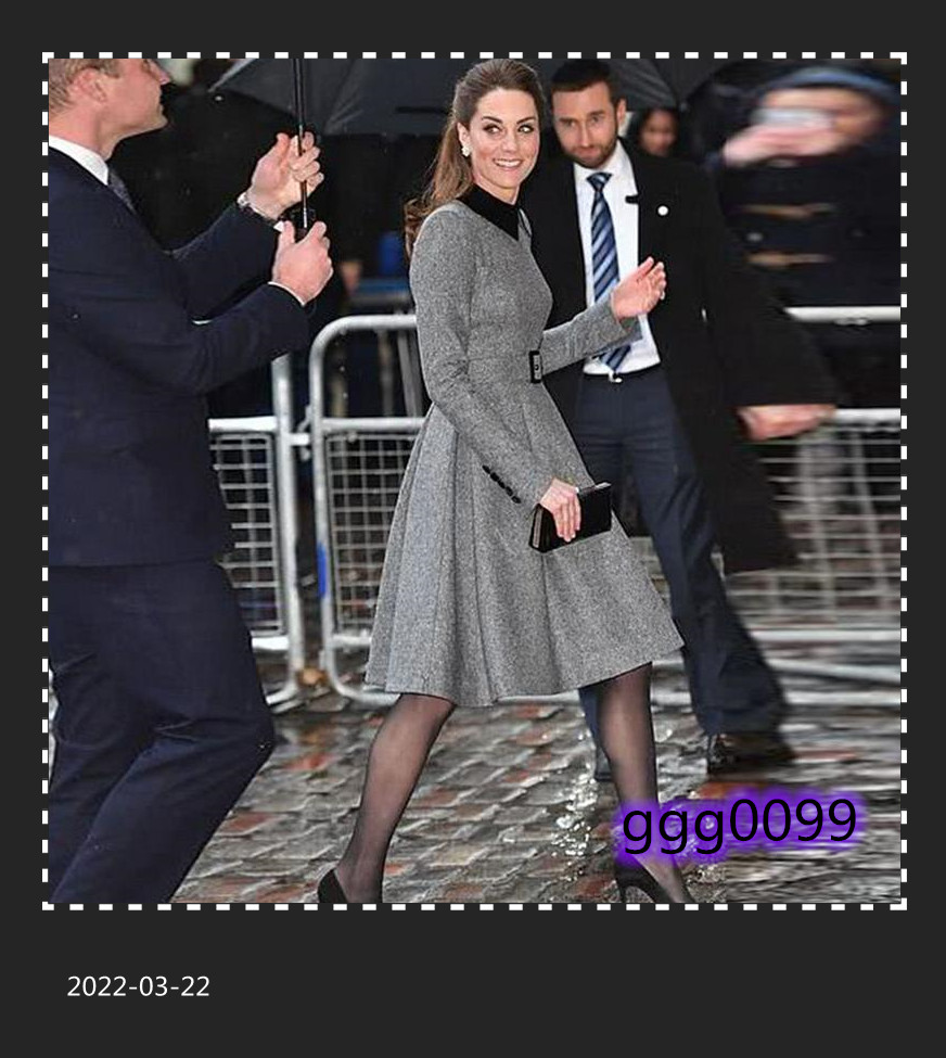 Casual Dresses Kate Middleton High Quality Autumn Winter Women' Black Lapel Stitching Elegant Belt Slim Party Fashion Dress, Gray
Casual Dresses Kate Middleton High Quality Autumn Winter Women' Black Lapel Stitching Elegant Belt Slim Party Fashion Dress, Gray