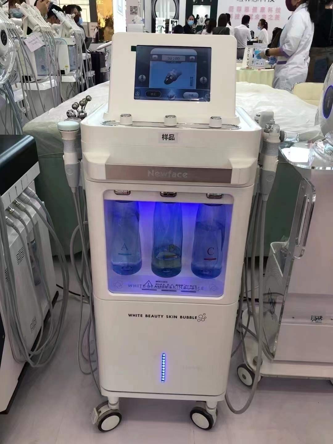 Plasma skin lift microdermabrasion machine ultrasonic skin scrubber hot/cold face equipment