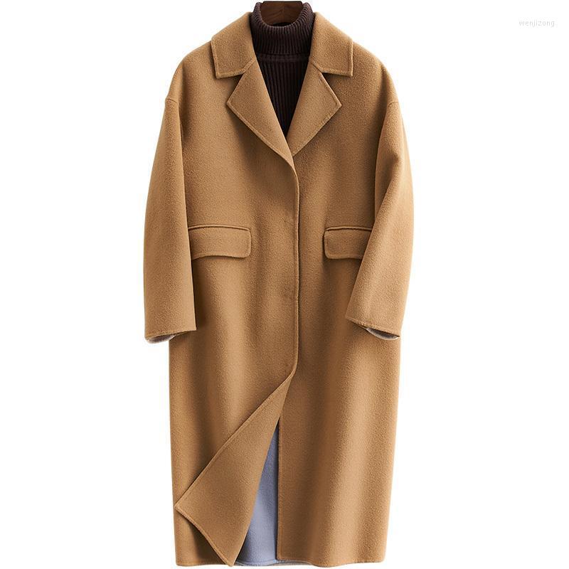 Women' Wool & Blends 2022 Pure Two-sided Cashmere Overcoat Woman Hertz Basis Width Loose Coat, Color matching
Women' Wool & Blends 2022 Pure Two-sided Cashmere Overcoat Woman Hertz Basis Width Loose Coat, Color matching
