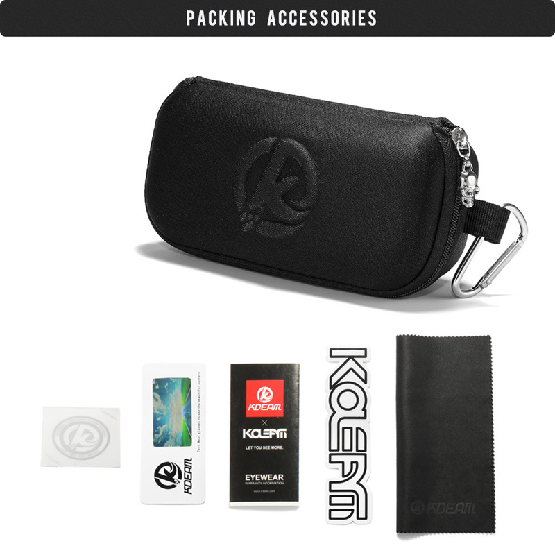 KDEAM All Black Men's Polarized Sunglasses Wear Resistant Square Sun Glasses Driving Overall 145mm Big Size 220407